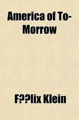 America of To-Morrow