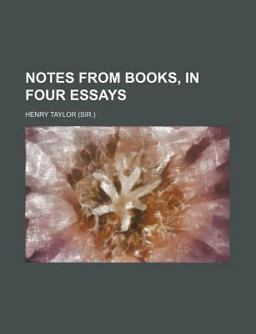 Notes from Books, in Four Essays