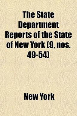 The State Department Reports of the State of New York