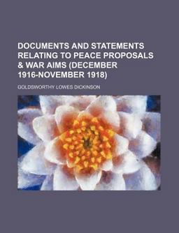 Documents and Statements Relating to Peace Proposals