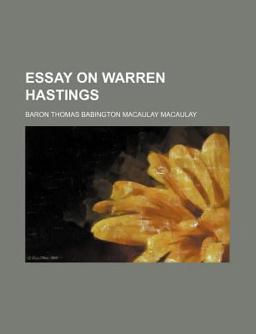 Essay on Warren Hastings