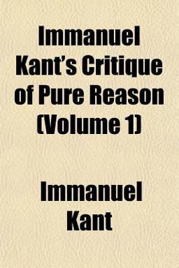 Immanuel Kant's Critique of Pure Reason