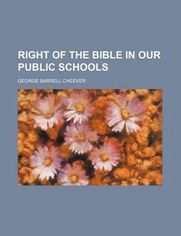 Right of the Bible in Our Public Schools