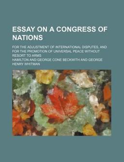 Essay on a Congress of Nations