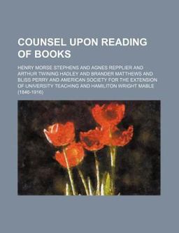 Counsel upon Reading of Books