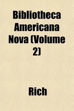 Bibliotheca Americana Nova
