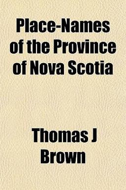Place-Names of the Province of Nova Scoti
