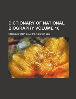 Dictionary of National Biography