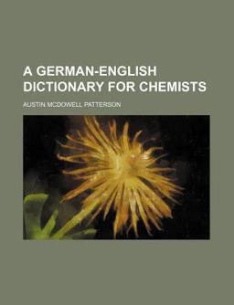 A German-English Dictionary for Chemists