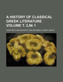 A History of Classical Greek Literature