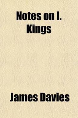 Notes on I Kings