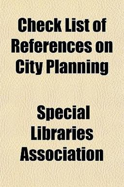 Check List of References on City Planning