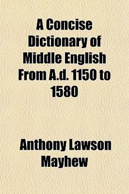 A Concise Dictionary of Middle English
