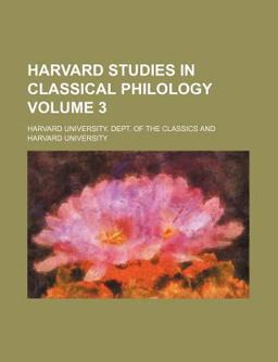 Harvard Studies in Classical Philology