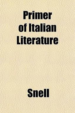 Primer of Italian Literature