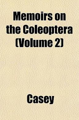 Memoirs on the Coleoptera
