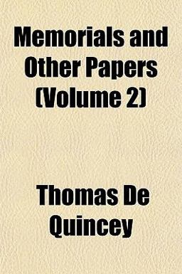 Memorials and Other Papers