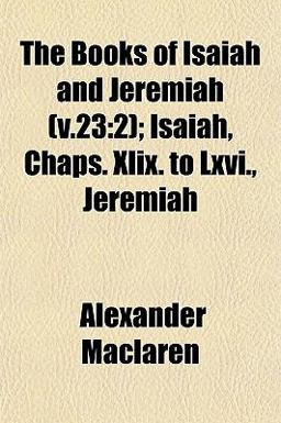 The Books of Isaiah and Jeremiah (V 23