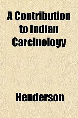 A Contribution to Indian Carcinology