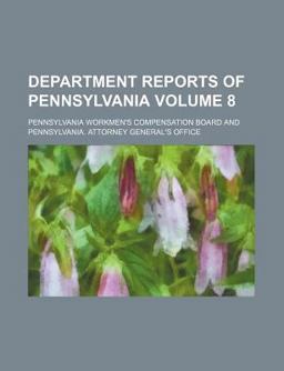Department Reports of Pennsylvania