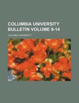 Columbia University Bulletin