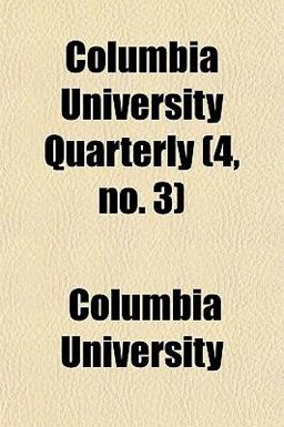 Columbia University Quarterly