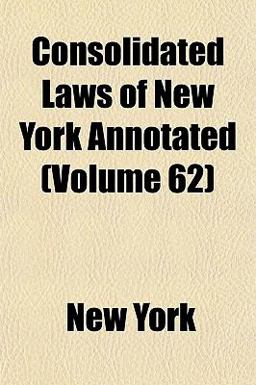 Consolidated Laws of New York Annotated