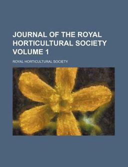 Journal of the Royal Horticultural Society