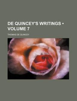 De Quincey's Writings