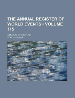 The Annual Register of World Events; a Review of the Year