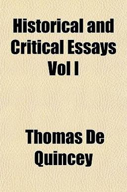 Historical and Critical Essays