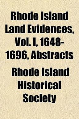 Rhode Island Land Evidences Rhode Island Land Evidences