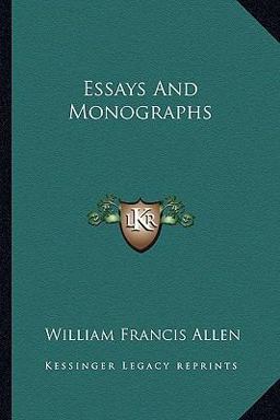 Essays and Monographs Essays and Monographs