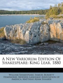 A New Variorum Edition of Shakespeare