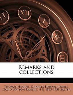 Remarks and Collections