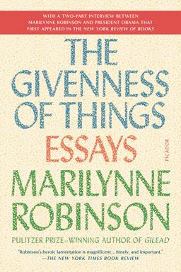 Givenness of Things Essays  9781250097316 Front Cover