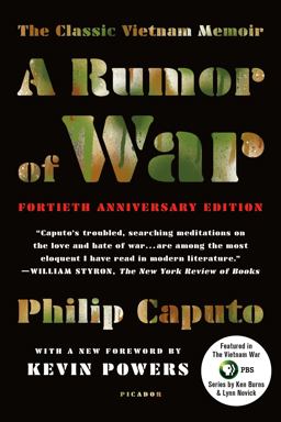 Rumor of War The Classic Vietnam Memoir (40th Anniversary Edition)  9781250117120 Front Cover