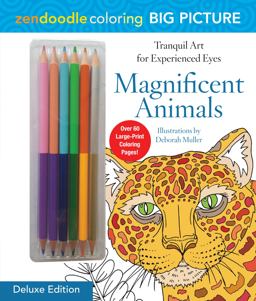Zendoodle Coloring Big Picture: Magnificent Animals Zendoodle Coloring Big Picture: Magnificent Animals
