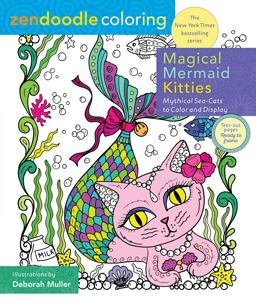 Zendoodle Coloring: Magical Mermaid Kitties Zendoodle Coloring: Magical Mermaid Kitties