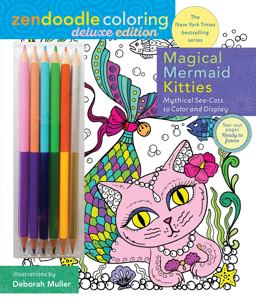 Zendoodle Coloring: Magical Mermaid Kitties Zendoodle Coloring: Magical Mermaid Kitties