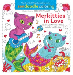 Zendoodle Coloring: Merkitties in Love Zendoodle Coloring: Merkitties in Love