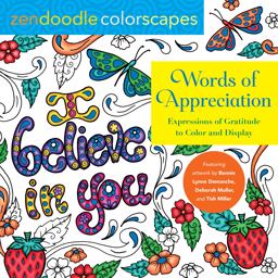 Zendoodle Colorscapes: Words of Appreciation Zendoodle Colorscapes: Words of Appreciation