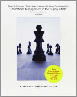 Operations Management in the Supply Chain Decisions and Cases 2013 9781259060878 Front Cover