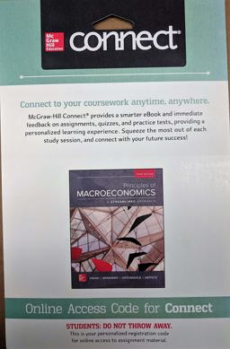 Connect Access Card for Principles of Macroeconomics, a Streamlined Approach Connect Access Card for Principles of Macroeconomics, a Streamlined Approach