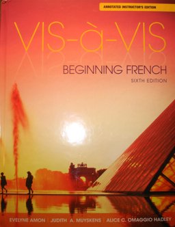 Vis-ï¿½-Vis Beginning French  9781259137020 Front Cover