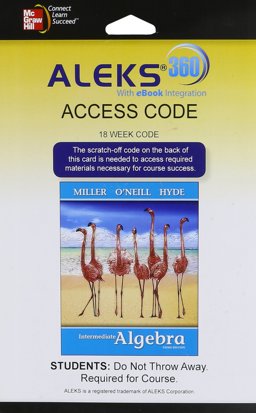 ALEKS 360 Access Card (18 Weeks) for Intermediate Algebra (softcover)