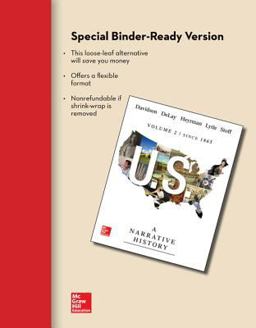 Looseleaf for US: a Narrative History, Volume 2: Since 1865