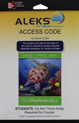 ALEKS 360 Access Card (18 Weeks) for Basic College Mathematics