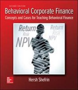 Behavioral Corporate Finance:  9781259277207 Front Cover