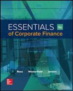 Essentials of Corporate Finance: 9th 9781259277214 Front Cover
